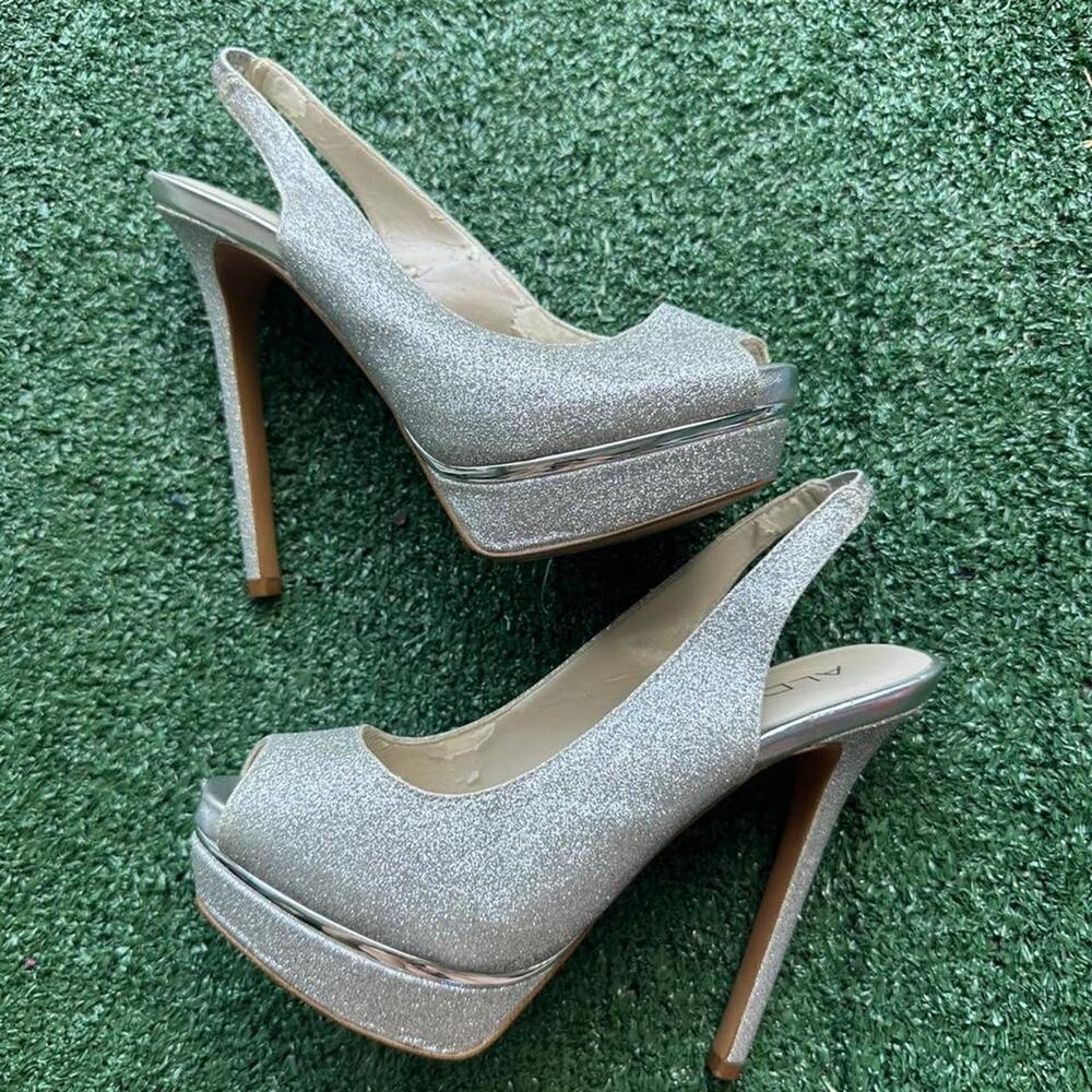 y2k aldo silver pumps